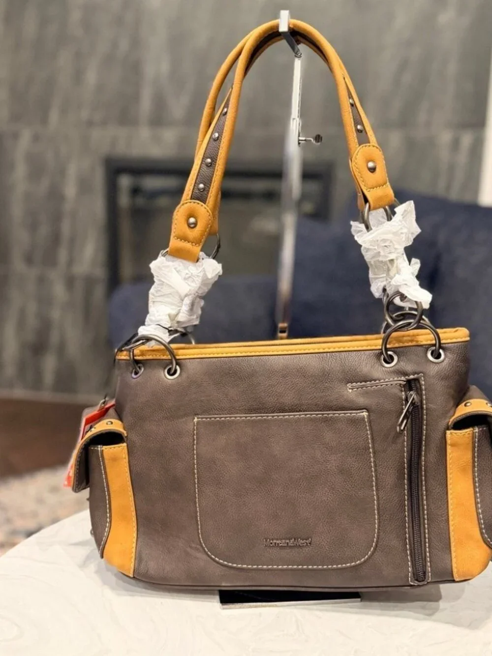 Montana West Coffee Concealed Carry Satchel NWT Aztec